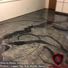 Diy Metallic Epoxy Coatings For Floors With Our Super Clear High Gloss 100 Solids Epoxy And 17 Me Metallic Epoxy Floor Closet Hacks Organizing Unique Flooring