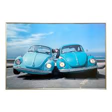 Love Bugs Rare Vintage 1999 Italian Lithograph Photo Print Framed Volkswagen Beetles Poster In 2020 Volkswagen Beetle Volkswagen Classic Cars