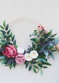 A simple yet memorizing design that will compliment most decor. Wood Ring For Floral Hoops 14 Diameter Embroidery Hoop Decor Floral Hoops Wedding Wreaths