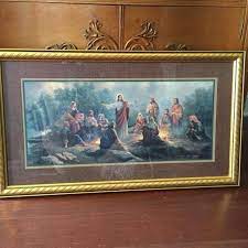 Check spelling or type a new query. Find More 30 X 17 Home Interiors Matted And Framed Print Of Jesus With His Disciples Great Condition Smoke Pet Free Home Cross Posted For Sale At Up To 90 Off