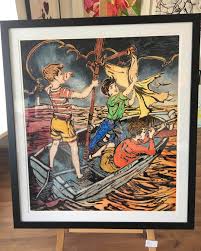 41 Likes 4 Comments Satch Co Art Wares Satchandco2644 On Instagram A Beautiful Original Print Called Fluro Boys In Art Original Prints Painting