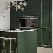 Doing this completely changed the entire look of our kitchen! Fairford Dark Green Kitchen Fitted Kitchens Howdens Dark Green Kitchen Green Kitchen Green Kitchen Inspiration