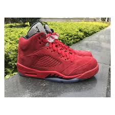 Air Jordan 5 Red Bull Air Jordan 5 Red Suede Bull Factory Lacing Standard Air Jordan 5 Red Suede 136027 602 Air Jordans Red Suede Jordans