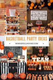 Pin by allyah perez on coco themed birthday party decor | birthday. Basketball Party Ideas March Madness Decorations Mimi S Dollhouse
