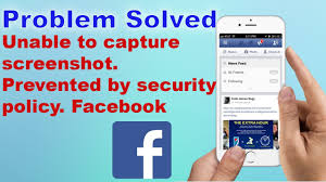 Fixed 2020 Unable To Capture Screenshot Prevented By Security Policy Facebook 2020 Youtube
