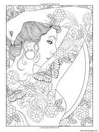 Tattoo coloring pages printable tattoo coloring pages women face a. Adult Shoulder Tattooed Woman Coloring Pages Printable