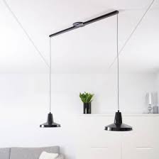 lightswing zwart twin ophangsysteem voor hanglampen hanglamp plafondverlichting lampen hang