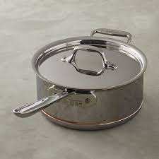 All Clad Copper Core Saucepan 3 Qt Williams Sonoma Copper Cookware All Clad Saucepans All Clad Stainless Steel Cleaning Brushed Stainless Steel