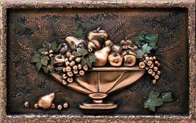 High end decor vines and bottles kitchen backsplash copper mural embossed metallic art for home decoration 185 x 14 x 25 inches. Metal Kitchen Backsplash Murals Nbizococho