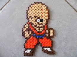 Pixel Art En Perle Hama Dragon Ball En Perle Hama Pixel Art Pixel Art Facile Perles Hama
