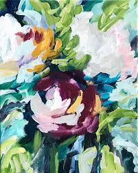 My painting tutorials are for beginners who way to learn how to paint abstract flowers with acrylics on canvas. Floral Art Abstract Floral Acrylic Painting Abstract Original Art Modern Art Flower Artwork Acrylic Mixed Media Painting Matted Art Collectibles Painting Kromasol Com