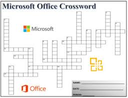Maybe you would like to learn more about one of these? Crossword Puzzle For Teaching Microsoft Office Terminology Activity Worksheet
