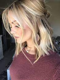 Cute Hairstyles For Medium Hair Blonde Lob Hair Hair Styles Cool Blonde Hair