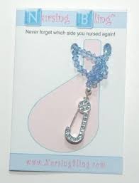 Nursing Bling Nursing Reminder Blue Swarovski Crystal Diaper Pin Baby Shower Gift Under 30 29 95 Via Etsy Etsy Bling Unique Jewelry