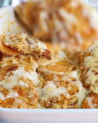 Chipotle Gouda Scalloped Sweet Potatoes Ambitious Kitchen Video Recipe Video Scalloped Sweet Potatoes Potato Side Dishes Recipes