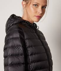 Piumino Animal Free Con Cappuccio Donna Daisy Nero