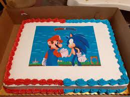 Get it as soon as thu, apr 29. Super Mario Sonic The Hedgehog Shaking Hands Edible Cake Topper Image Abpid27464 Walmart Com Walmart Com
