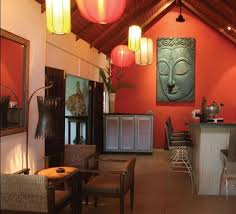 Thai Style Great Use Of Color To Create Inviting Small Room Asian Home Decor Contemporary Home Decor Decor