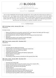 Say no to old and boring resumes! Receptionist Cv Template With Example Content Updated 2020