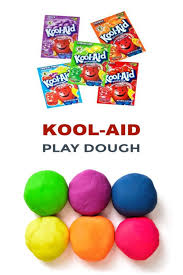 Kool Aid Play Dough Homemade Playdough Recipe Koolaid Playdough Edible Play Dough Recipe