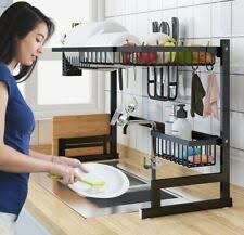 A dish drying cabinet is a piece of kitchen shelving placed above the sink, with an open bottom and shelves made of steel wire or dowels to allow washed dishes set within to drip into the sink and air dry. Kitchen Racks Holders For Sale Ebay