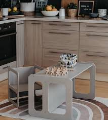 This kid's wood table and 4 chairs set is the perfect size for growing children to eat, read books, color, do arts and crafts, play board games and just have fun. Montessori Table Toddler Table Set Weaning Table And Chairs Montessori Furniture Toddler Furniture Preschool Table Set Ships Out In 1 Day In 2021 Kids Wooden Table Toddler Table Set Kids Play Table