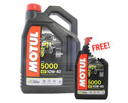 Motul 5000 4t 10w 40 Hc Tech Synthetic Motorcycle Engine Oil