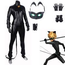 Miraculous Ladybug Cat Noir Complete Cosplay Costume For Adults Cat Noir Costume Cosplay Costumes For Men Cosplay Costumes