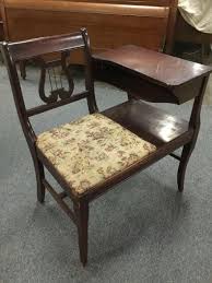 Check spelling or type a new query. Lot Antique Wood Telephone Chair With Attached Table And Original Upholstery