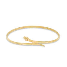 $1,350.00 lc lauren conrad 10k rose gold 1/10 carat t.w. Made In Italy Snake Bypass Slip On Bangle In 10k Gold Piercing Pagoda