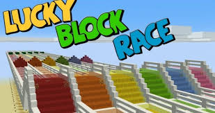 скачать мод на майнкрафт 1 12 2 на лаки блоки Lucky Blocks Race Karta Laki Bloki Gonka 1 12 1 11 1 10 1 7 Dlya Minecraft Pe Skachat