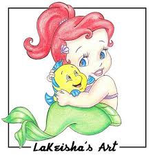 Download Easy Baby Ariel Drawing