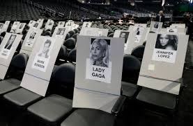 grammy seat cards reveal where lady gaga katy perry bts