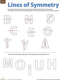 Symmetry worksheets animal worksheets worksheets for kids math worksheets printable worksheets responsibility lessons fiction vs nonfiction balancing equations chemical equation. Line Of Symmetry Worksheet Education Com