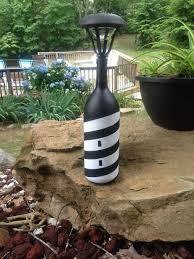 Solar Light Lighthouse By Cwslittlelightofmine On Etsy Decorar Botellas De Cristal Jardin De Botellas Decoraciones De Jardin