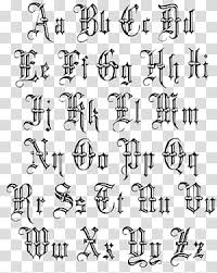 Download this free graphic template below. Lettering Tattoo Old English Latin Alphabet English Alphabet Flash Transparent Background Png Clipart Hiclipart