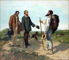 Bu Resmin Adi Gunaydin Mosyo Courbet Karsinizda Kendine Gunaydin Denmesini Isteyen Bir Ressam Var Sanat Tarihi Bonjour Montpellier