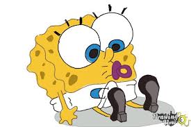 What are the steps to draw spongebob? How To Draw Baby Spongebob Squarepants Drawingnow