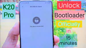 Steps to unlock bootloader of redmi k20. Unlock Bootloader Of Redmi K20 Pro Officially In 15 Minutes Mi Xiaomi Phones Bootloader Unlock Youtube