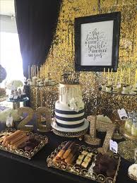 Black And White Desserts Names Dessert Table Graduation Party Travel Theme Black White And Gold Dessert Table Graduation Party Dessert Table Graduation Graduation Tables