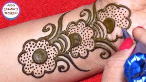 Latest 3d Mehndi Designs Easy Arabic Henna For Beginners By Jyoti Sach Henna For Beginners Mehndi Designs Henna