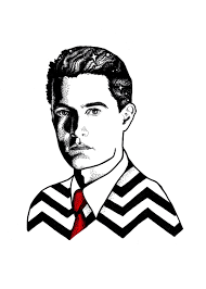 Agent Dale Cooper Twin Peaks Illustration Print 8x10