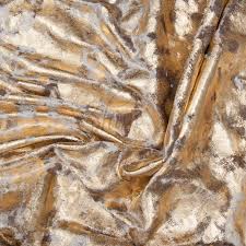 Black And Gold Tie Dye Fabric Tie Dye Foil Velvet Metallic Gold Gold Metal Tie Dye Metal