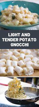 Light And Tender Potato Gnocchi With Sage Butter Sauce Recipe Recipe Gnocchi Recipes Homemade Best Gnocchi Recipe Homemade Gnocchi