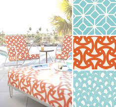 Shop teal and orange fabric by the yard, wallpapers and home decor items with hundreds of amazing patterns created by indie makers all over the world. Looking For Orange Teal Fabric To Make Outdoor Cushions Outdoor Furniture Fabric Outdoor Fabric Home Decor