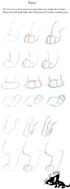 Paw Tutorial By Jo Z On Deviantart Cat Drawing Tutorial Furry Drawing Paw Drawing