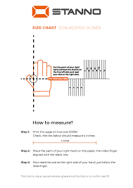 Goalie Gloves Size Chart Images Gloves And Descriptions