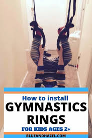 What you can do with that rack is completely organize and clean up your laundry room. How To Install Indoor Gymnastics Rings For Toddlers Blue And Hazel