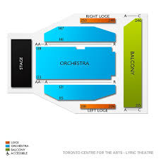 Toronto Centre For The Arts Lyric Theatre 2019 Seating Chart