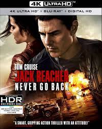Jack Reacher Never Go Back 4k 2016 Ultra Hd Blu Ray Jack Reacher Tom Cruise Dvd Movies
